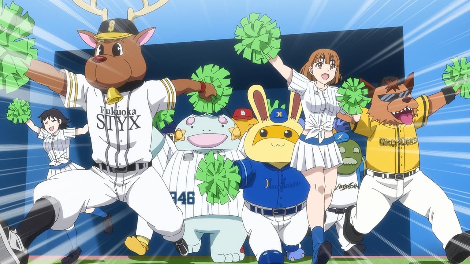 Sun-Shiro with the other mascots (Image via EMT Squared).
